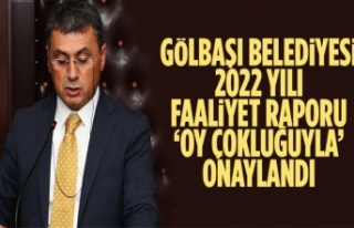 Gölbaşı Belediyesi 2022 yılı Faaliyet Raporu...