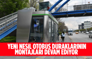 YENİ NESİL OTOBÜS DURAKLARININ MONTAJLARI DEVAM...