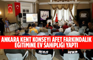 ANKARA KENT KONSEYİ AFET FARKINDALIK EĞİTİMİNE...