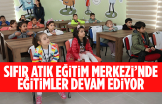 SIFIR ATIK EĞİTİM MERKEZİ’NDE EĞİTİMLER DEVAM...