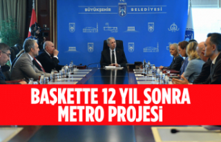 BAŞKETTE 12 YIL SONRA METRO PROJESİ