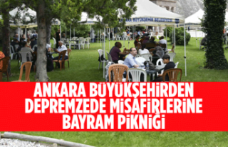 ANKARA BÜYÜKŞEHİRDEN DEPREMZEDE MİSAFİRLERİNE...