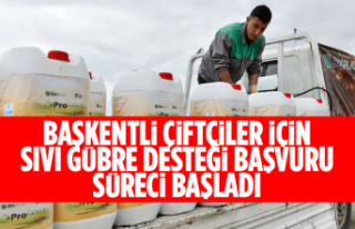 BAŞKENTLİ ÇİFTÇİLER İÇİN SIVI GÜBRE DESTEĞİ...