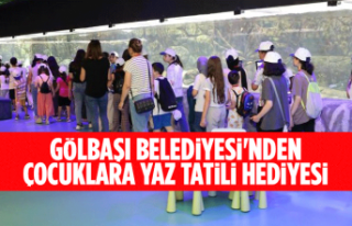 Gölbaşı Belediyesi'nden çocuklara yaz tatili...