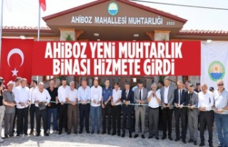 Ahiboz Mahallesi muhtarlık binası hizmete açıldı