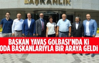 Başkan Yavaş, Gölbaşı’nda ki oda başkanlarıyla...