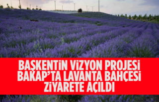 BAŞKENTİN VİZYON PROJESİ BAKAP’TA LAVANTA BAHÇESİ...