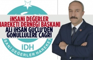 İnsani Değerler Hareketi Derneği Başkanı Ali...