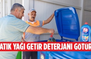 Atık yağı getir deterjanı götür