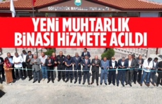 Gökçehöyük Mahallesi muhtarlık binası hizmete...