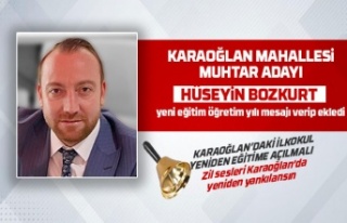 Muhtar adayı Hüseyin Bozkurt'tan ilköğretim...