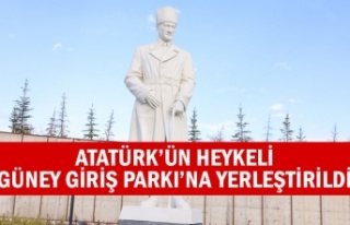 ATATÜRK’ÜN HEYKELİ GÜNEY GİRİŞ PARKI’NA...