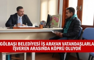 GÖLBAŞI BELEDİYESİ İŞ ARAYAN VATANDAŞLARLA...