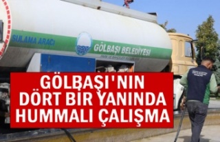 GÖLBAŞI'NIN DÖRT BİR YANINDA HUMMALI ÇALIŞMA