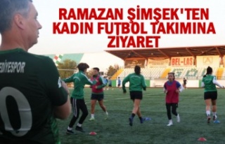 RAMAZAN ŞİMŞEK'TEN KADIN FUTBOL TAKIMINA ZİYARET