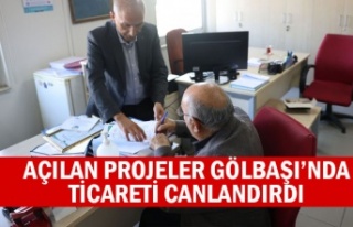 AÇILAN PROJELER GÖLBAŞI’NDA TİCARETİ CANLANDIRDI