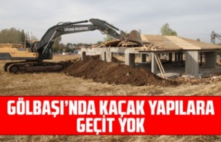 GÖLBAŞI’NDA KAÇAK YAPILARA GEÇİT YOK