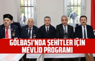 Gölbaşı’nda Şehitler İçin Mevlid Programı