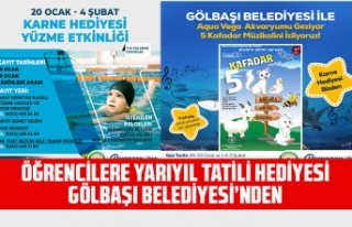ÖĞRENCİLERE YARIYIL TATİLİ HEDİYESİ GÖLBAŞI...