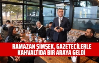 RAMAZAN ŞİMŞEK, GAZETECİLERLE KAHVALTIDA BİR...