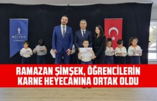 RAMAZAN ŞİMŞEK, ÖĞRENCİLERİN KARNE HEYECANINA...