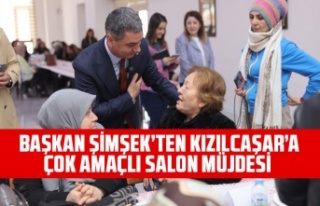 BAŞKAN ŞİMŞEK, KIZILCAŞAR KÜLTÜR MERKEZİ’NDE...