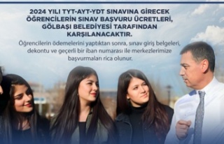 GENÇLERİN SINAV ÜCRETİ GÖLBAŞI BELEDİYESİ’NDEN
