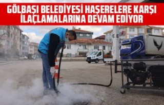 GÖLBAŞI BELEDİYESİ HAŞERELERE KARŞI İLAÇLAMALARINA...