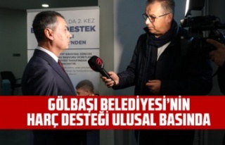 GÖLBAŞI BELEDİYESİ’NİN HARÇ DESTEĞİ ULUSAL...