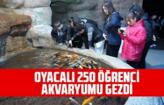 OYACALI 250 ÖĞRENCİ AKVARYUMU GEZDİ