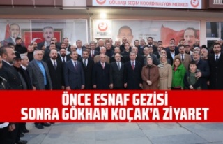 TURGUT ALTINOK VE RAMAZAN ŞİMŞEK, ESNAFI ZİYARET...