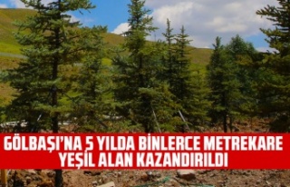 GÖLBAŞI’NA 5 YILDA BİNLERCE METREKARE YEŞİL...
