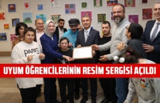 UYUM ÖĞRENCİLERİNİN RESİM SERGİSİ AÇILDI