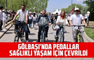Gölbaşı'nın pedallar sağlıklı yaşam için...