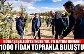 101. YIL HATIRA ORMANI’NDA 1000 FİDAN TOPRAKLA...