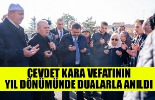 CEVDET KARA VEFATININ YIL DÖNÜMÜNDE TÖRENLE ANILDI