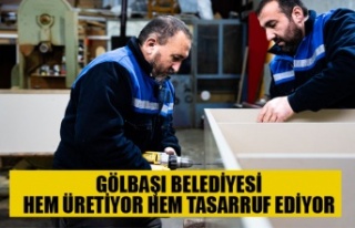 GÖLBAŞI BELEDİYESİ HEM ÜRETİYOR HEM TASARRUF...
