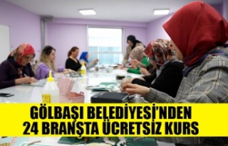 GÖLBAŞI BELEDİYESİ’NDEN 24 BRANŞTA ÜCRETSİZ...