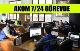 ANKARA BÜYÜKŞEHİR BELEDİYESİ AKOM 7/24 GÖREVDE