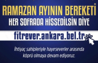 ANKARA BÜYÜKŞEHİR BELEDİYESİNDEN ‘FİTRE VER’...