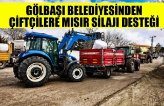 GÖLBAŞI BELEDİYESİNDEN ÇİFTÇİLERE MISIR SİLAJI...