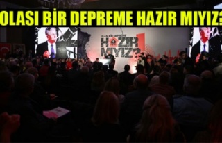 OLASI BİR DEPREME HAZIR MIYIZ?