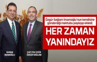 Özgür Sağlam, İmamoğlu'nun kendisine gönderdiği...