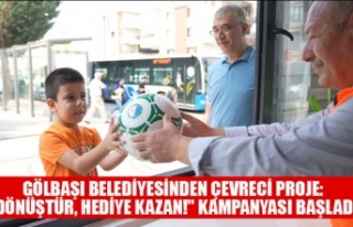 GÖLBAŞI BELEDİYESİNDEN ÇEVRECİ PROJE