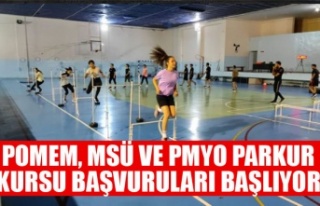 POMEM, MSÜ VE PMYO PARKUR KURSU BAŞVURULARI BAŞLIYOR