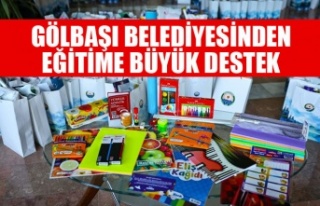GÖLBAŞI BELEDİYESİNDEN EĞİTİME BÜYÜK DESTEK