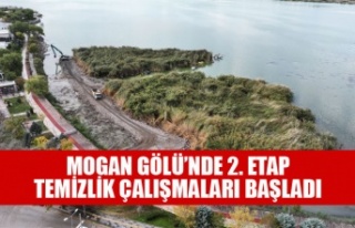 MOGAN GÖLÜ’NDE 2. ETAP TEMİZLİK ÇALIŞMALARI...