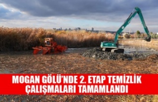 MOGAN GÖLÜ’NDE 2. ETAP TEMİZLİK ÇALIŞMALARI...