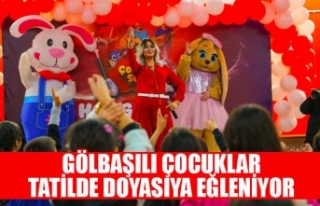 GÖLBAŞILI ÇOCUKLAR TATİLDE DOYASIYA EĞLENİYOR