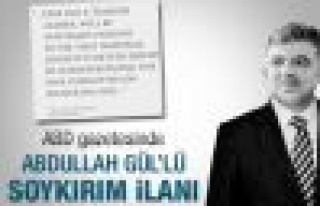 Abdullah Gül'lü soykırım ilanı